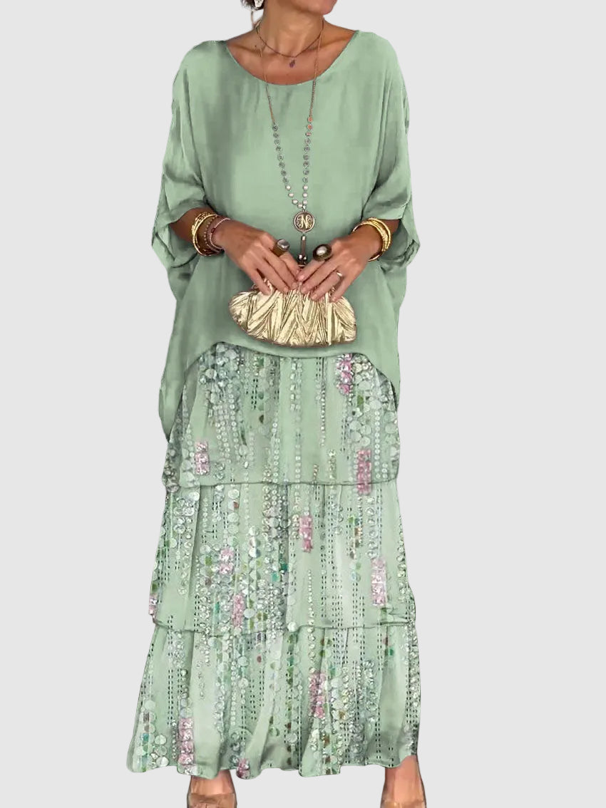Janet | Elegant Tiered Maxi Dress