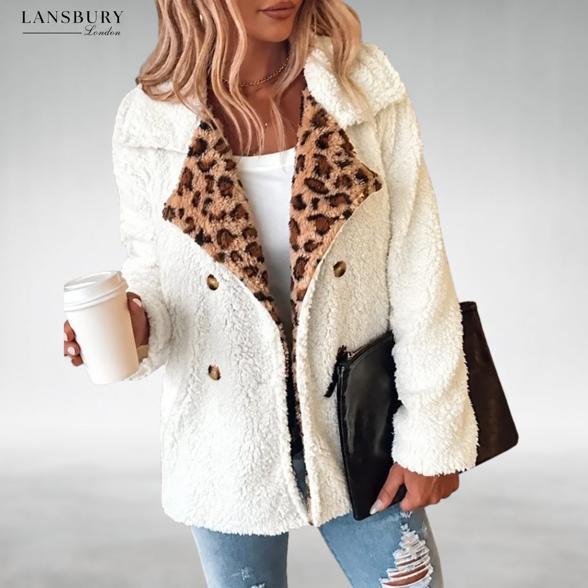 Lori Cosy Leopard Teddy Coat