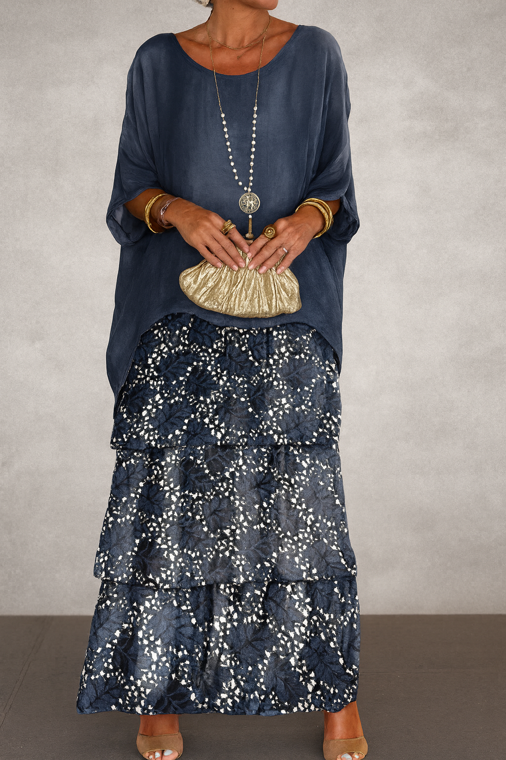 Janet | Elegant Tiered Maxi Dress