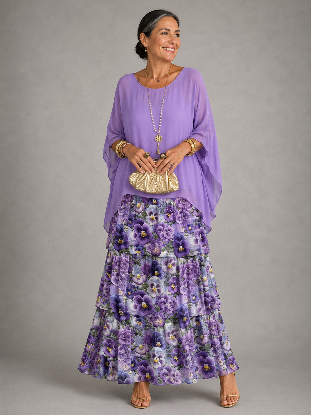 Janet | Elegant Tiered Maxi Dress