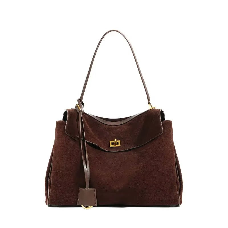 La Dame Sac - Suede Flap Bag